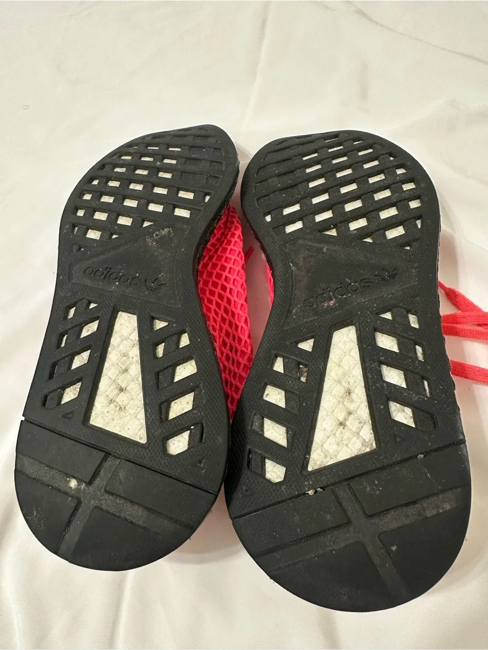 adidas Deerupt Runner Coral Pink Mesh Sneakers Women’s Size 10